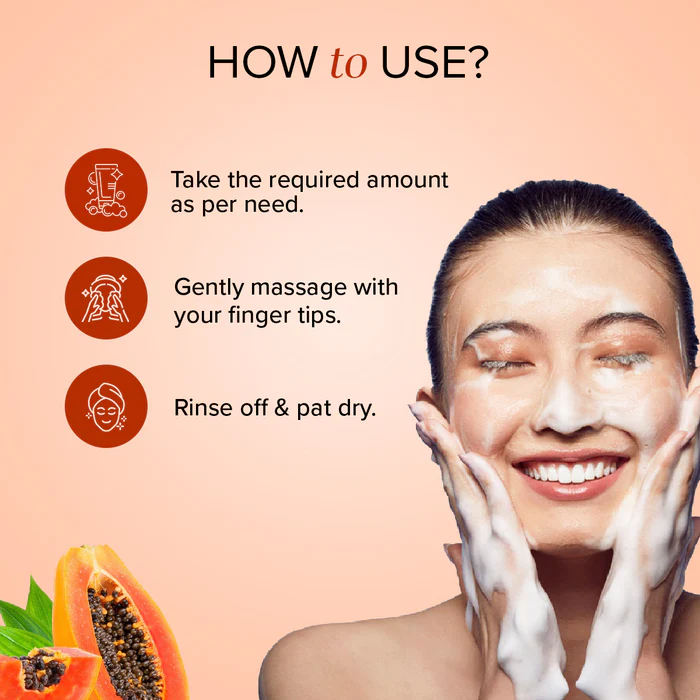 Papaya deep cleanse face wash - Image 4