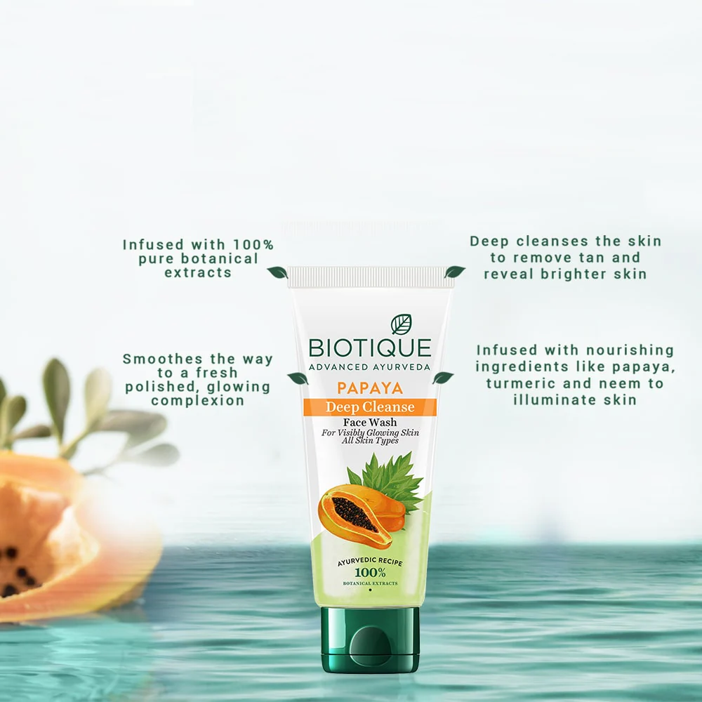 Papaya deep cleanse face wash - Image 2